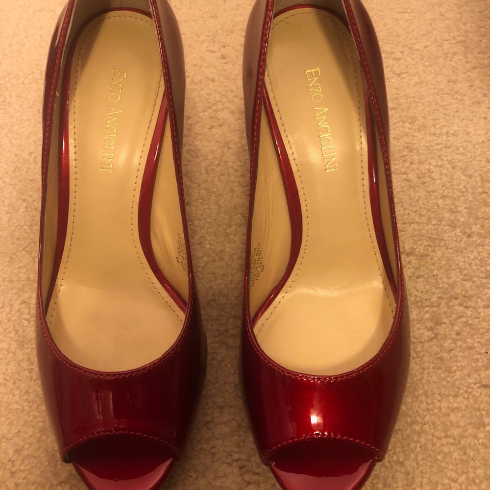 Wrong Size!! Enzo open toe heels!! Awesome color!